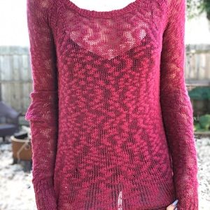 Maroon sweater